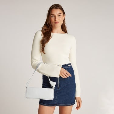  Calvin Klein Knotted 26 Kadın Gri El Çantası