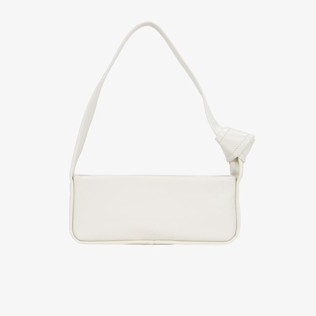  Calvin Klein Knotted 26 Kadın Beyaz El Çantası