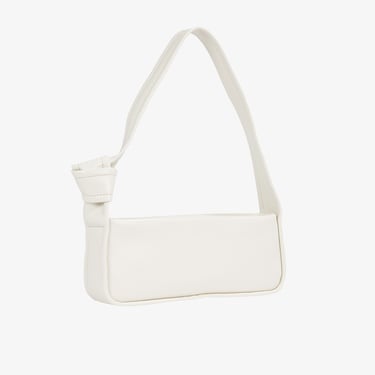  Calvin Klein Knotted 26 Kadın Beyaz El Çantası