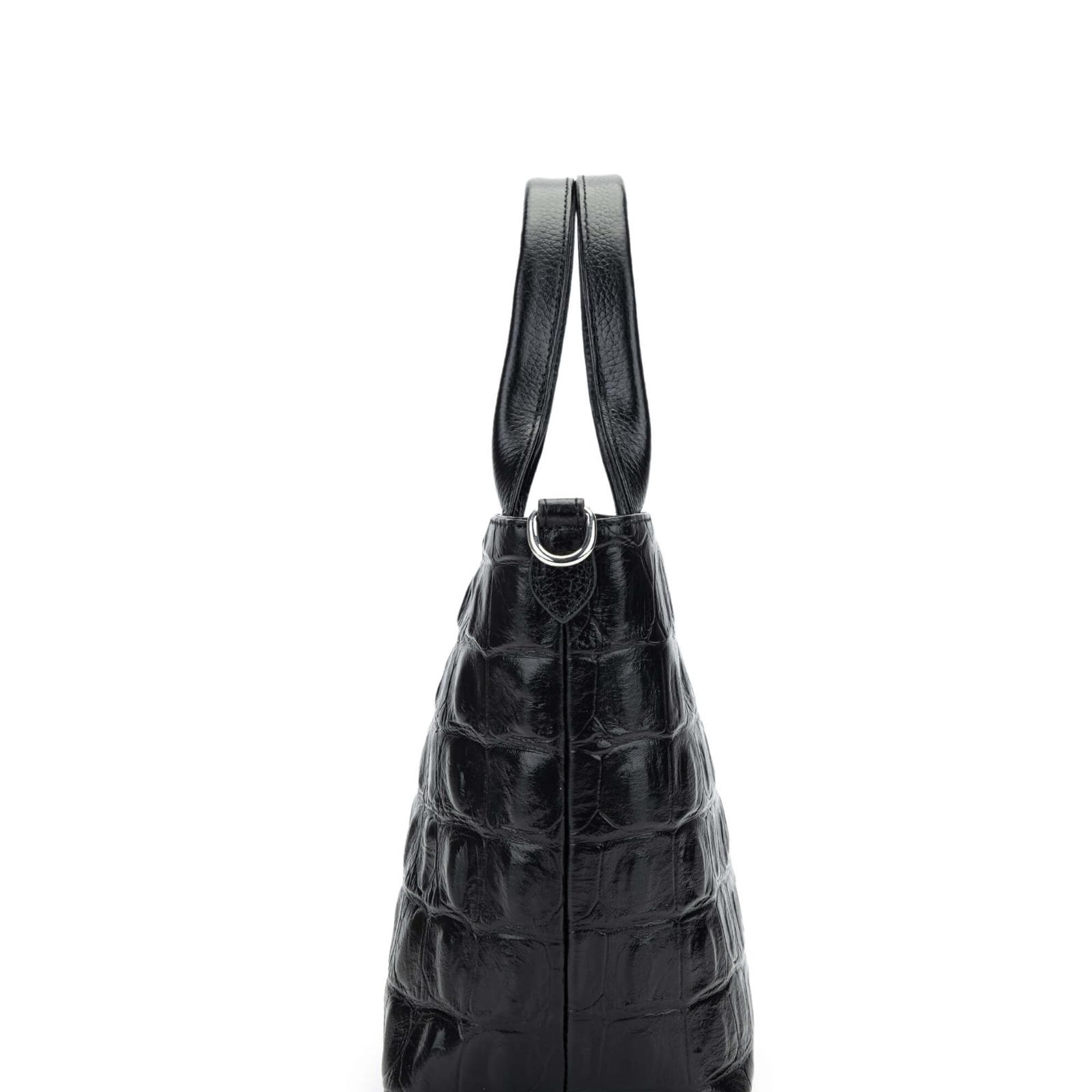 Tamer Tanca Kadın Hakiki Deri Siyah El Çantası