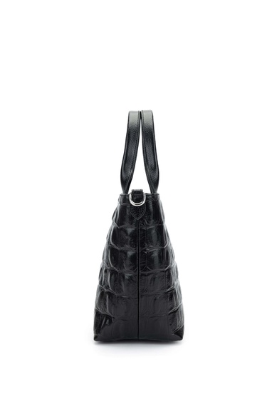  Tamer Tanca Kadın Hakiki Deri Siyah El Çantası