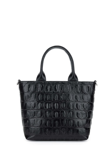  Tamer Tanca Kadın Hakiki Deri Siyah El Çantası