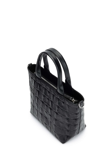  Tamer Tanca Kadın Hakiki Deri Siyah El Çantası