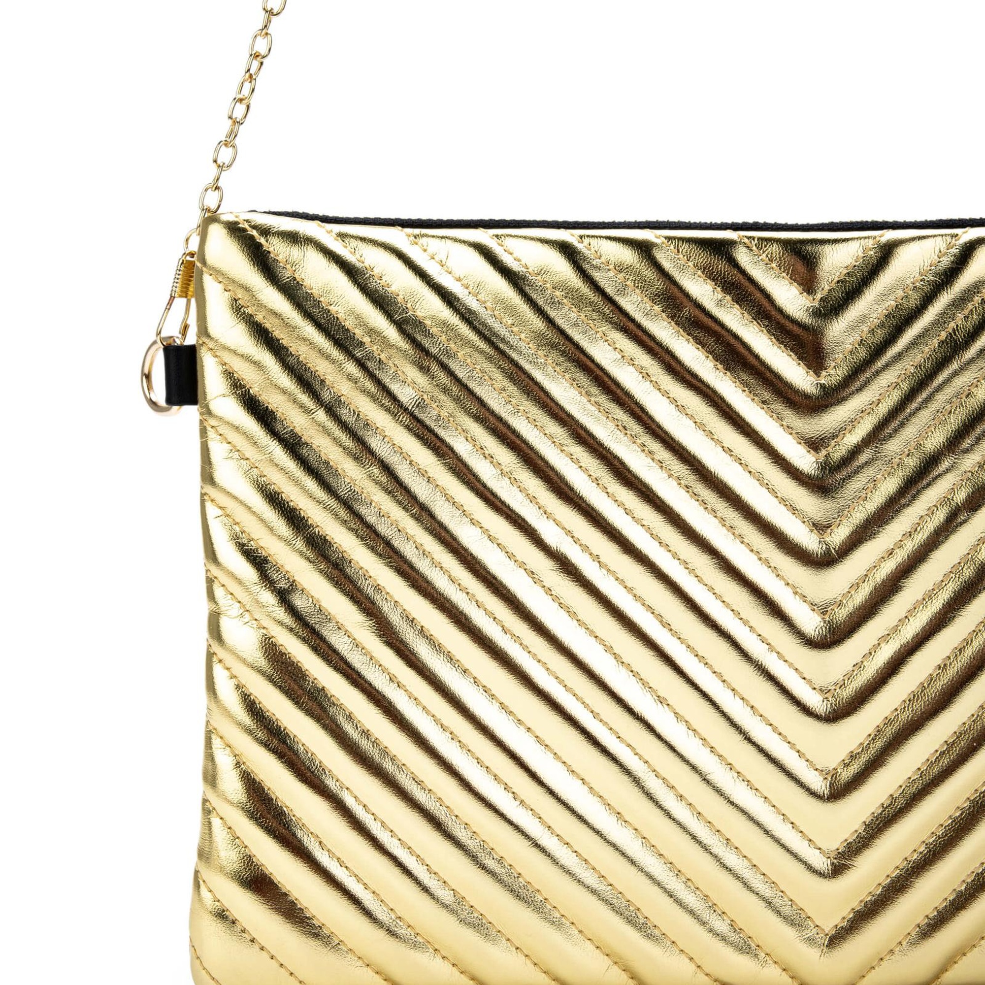 Tamer Tanca Kadın Vegan Altın El Çantası