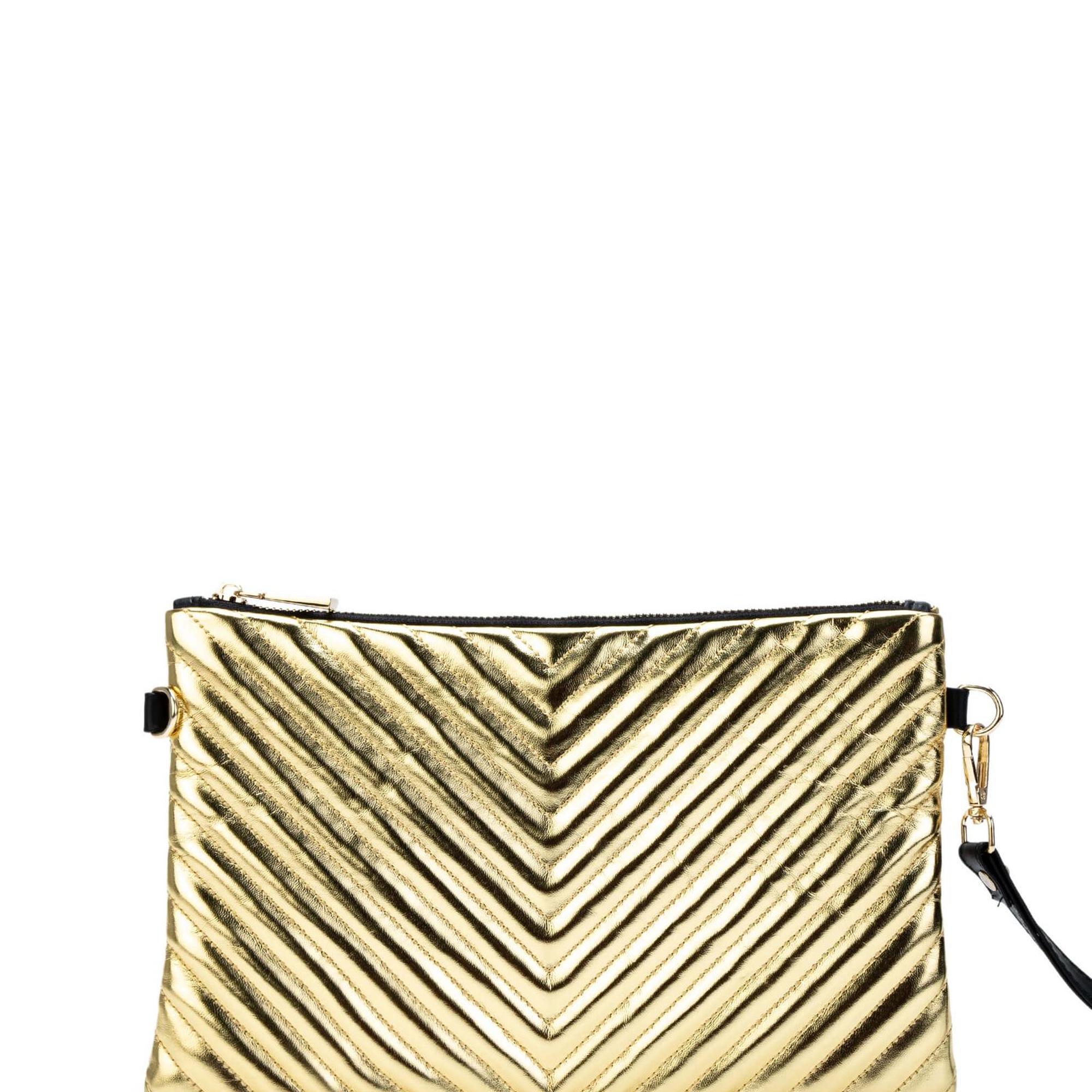 Tamer Tanca Kadın Vegan Altın El Çantası