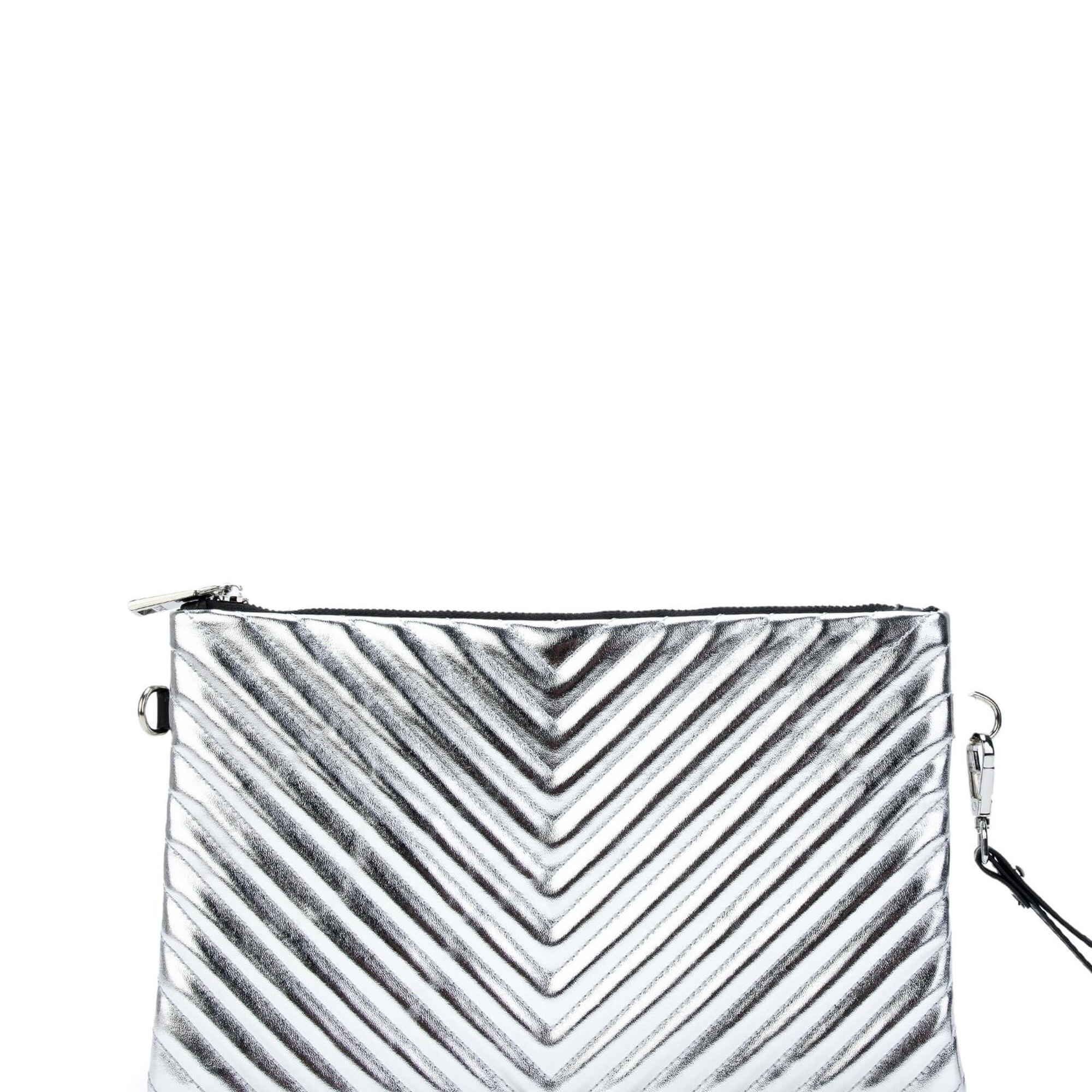 Tamer Tanca Kadın Vegan Lame Metalik El Çantası