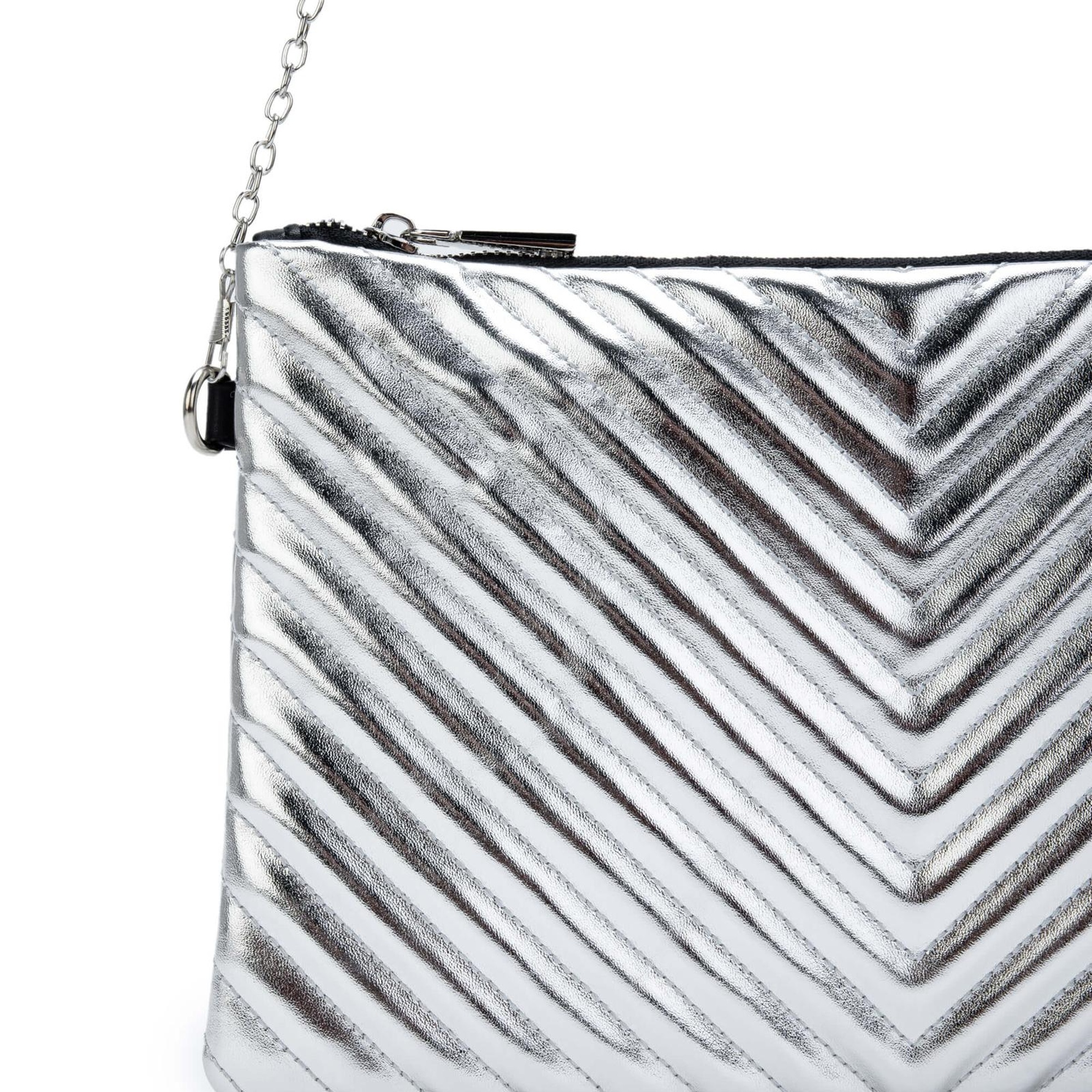 Tamer Tanca Kadın Vegan Lame Metalik El Çantası