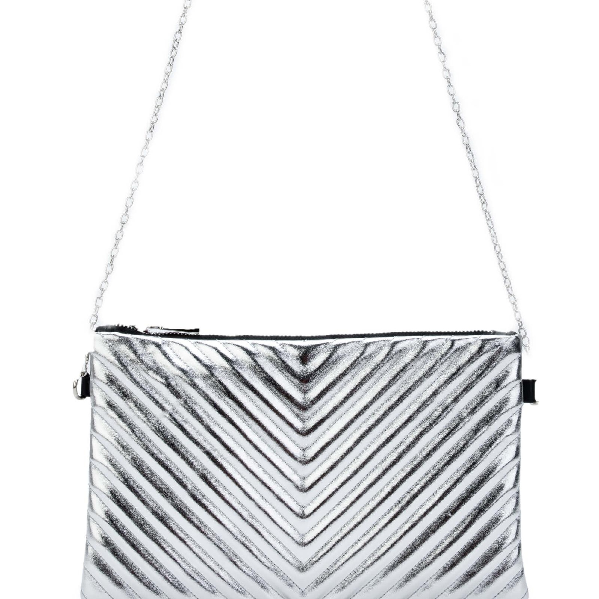 Tamer Tanca Kadın Vegan Lame Metalik El Çantası