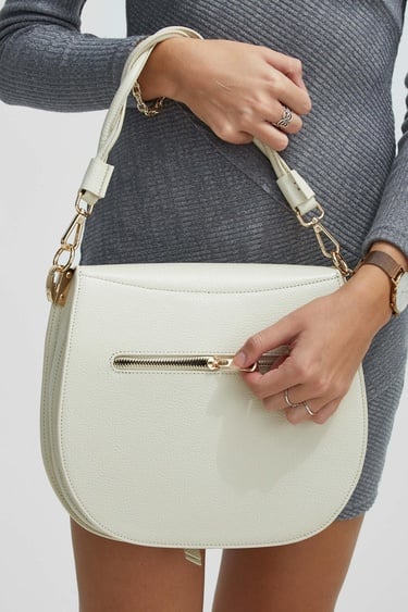  Tamer Tanca Kadın Hakiki Deri Bej Kol Çantası