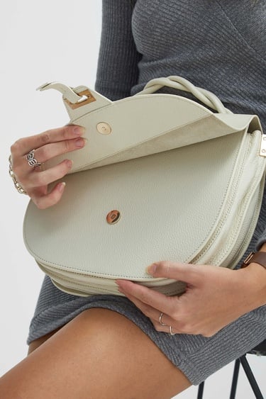  Tamer Tanca Kadın Hakiki Deri Bej Kol Çantası