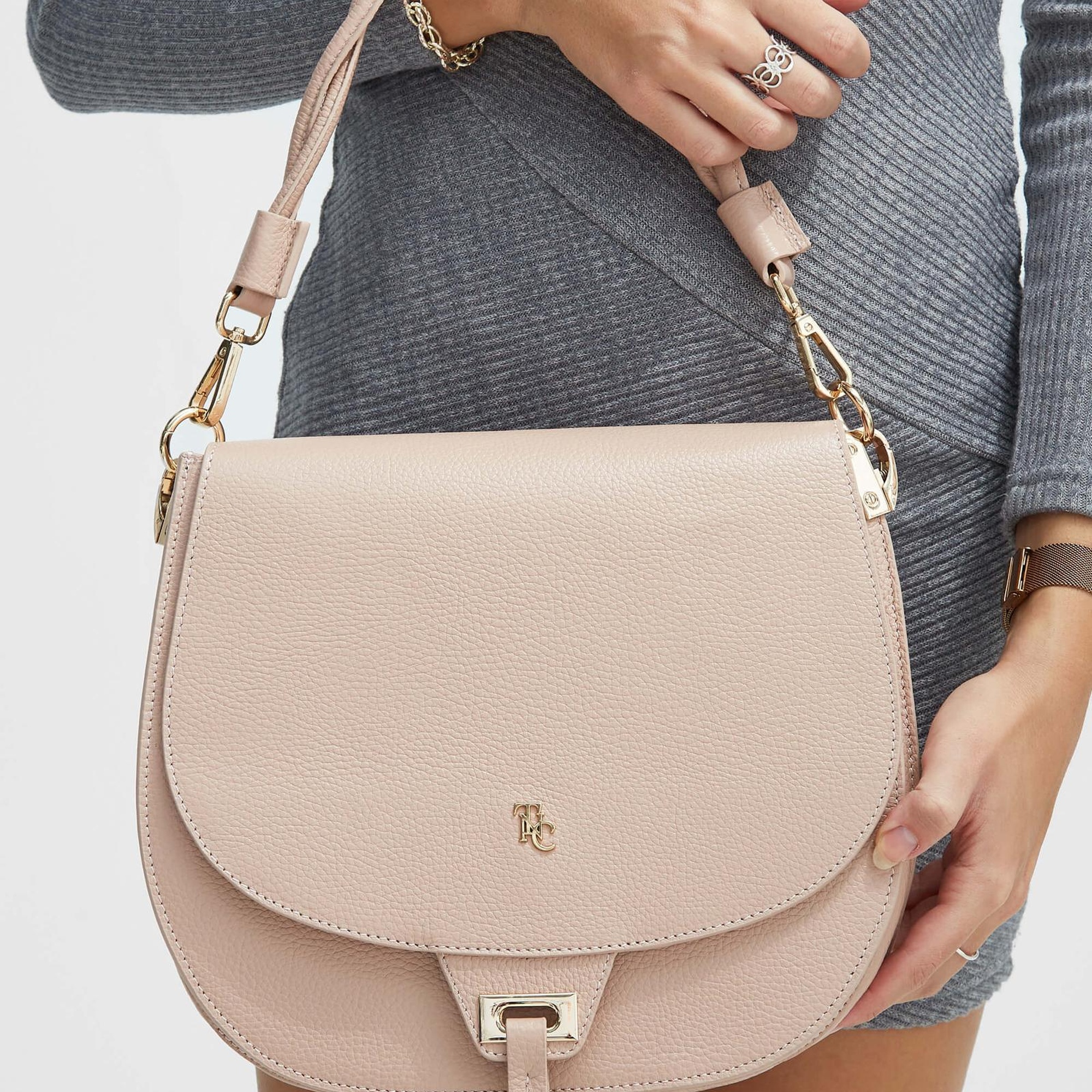 Tamer Tanca Kadın Hakiki Deri Pudra Kol Çantası