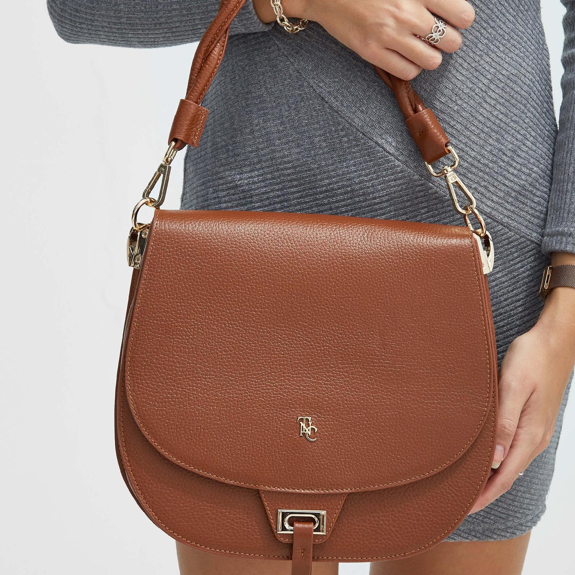 Tamer Tanca Kadın Hakiki Deri Taba Kol Çantası