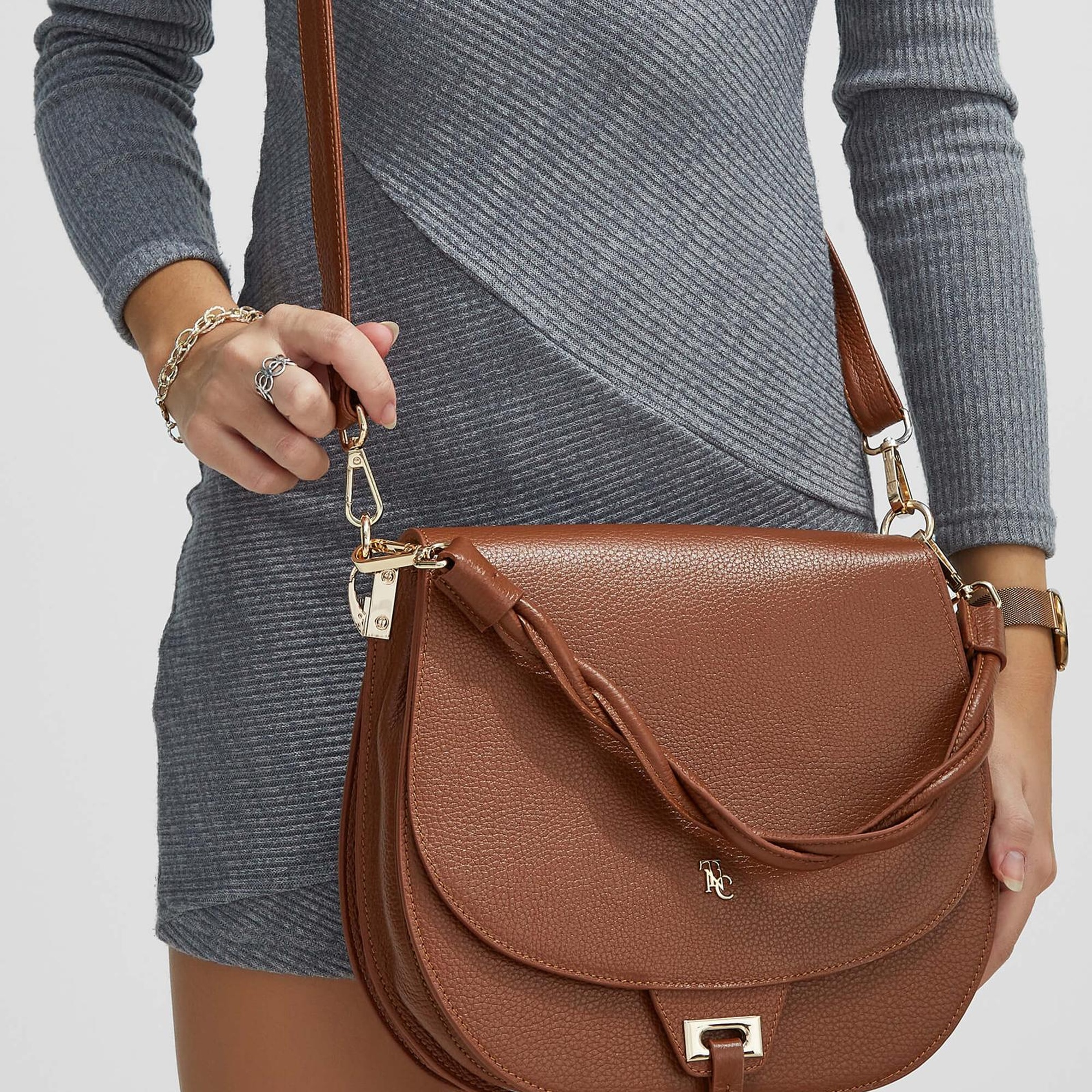 Tamer Tanca Kadın Hakiki Deri Taba Kol Çantası