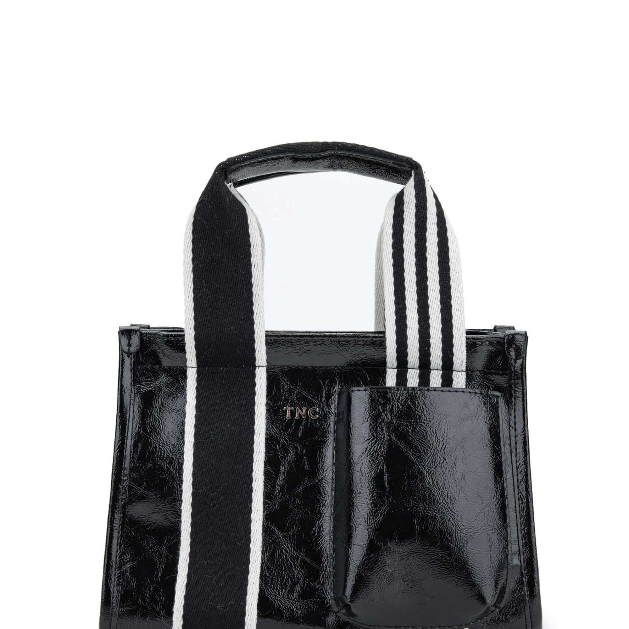 Tamer Tanca Kadın Vegan Siyah Rugan Omuz Çanta