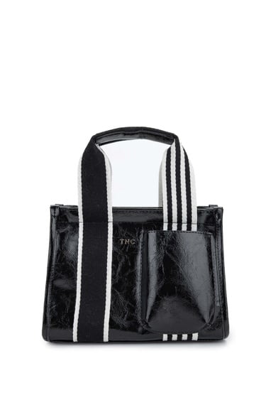  Tamer Tanca Kadın Vegan Siyah Rugan Omuz Çanta