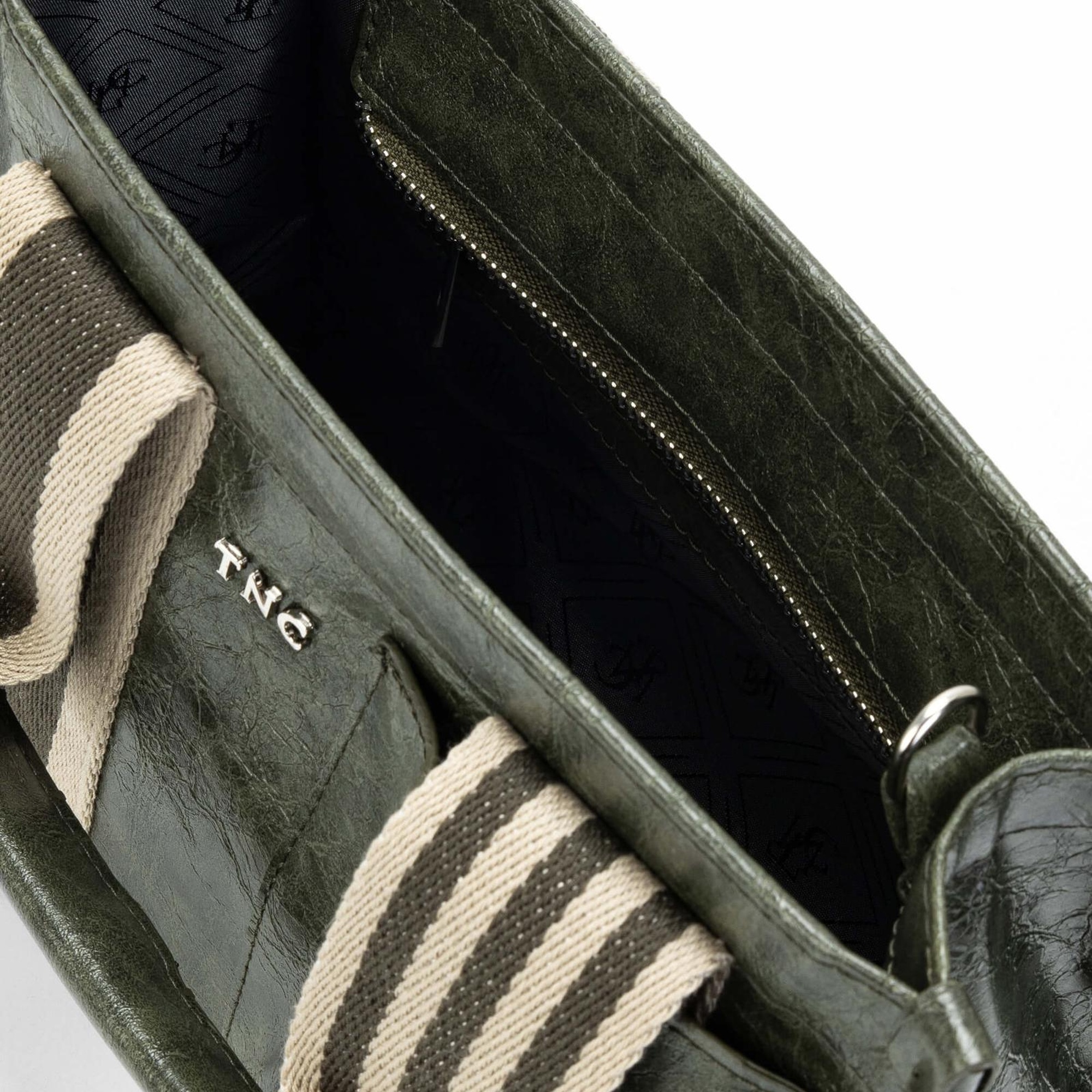 Tamer Tanca Kadın Vegan Haki Rugan Omuz Çanta