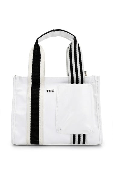  Tamer Tanca Kadın Vegan Beyaz Omuz Çanta