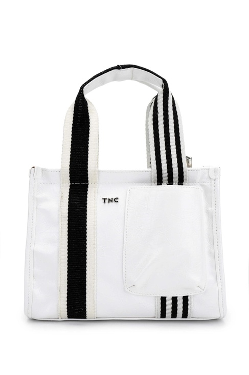  Tamer Tanca Kadın Vegan Beyaz Omuz Çanta