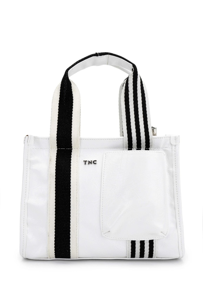  Tamer Tanca Kadın Vegan Beyaz Omuz Çanta