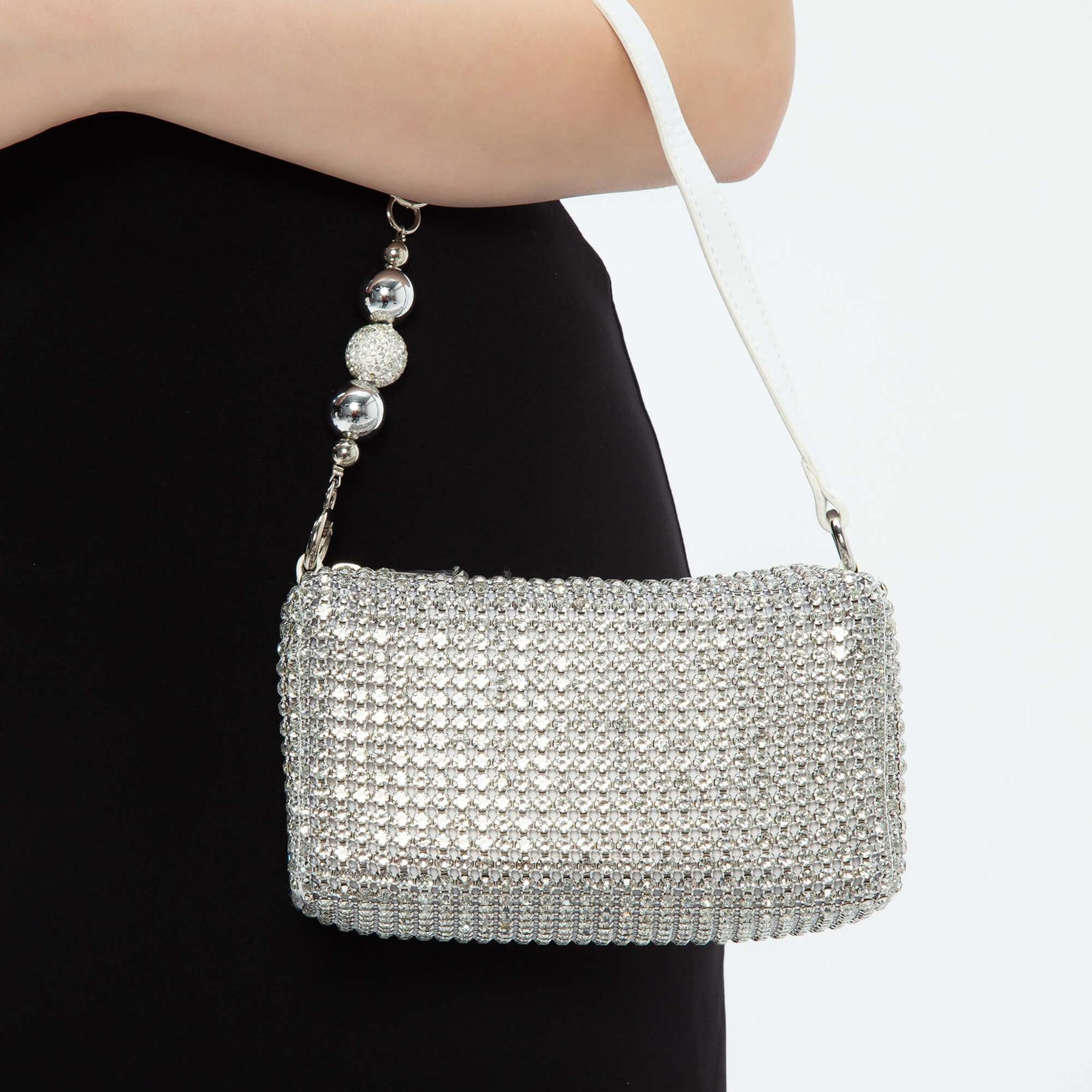 Tamer Tanca Kadın Vegan Beyaz Kol Çantası