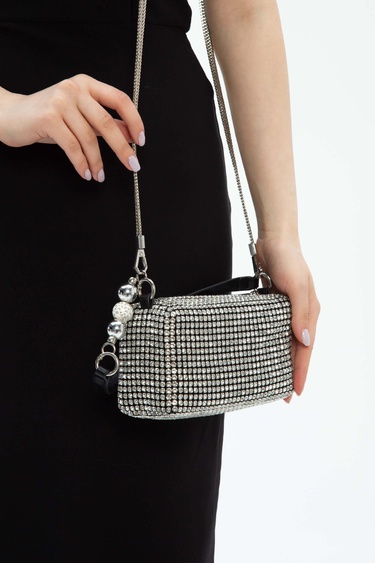  Tamer Tanca Kadın Vegan Gri Kol Çantası