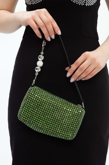  Tamer Tanca Kadın Vegan Yeşil Kol Çantası