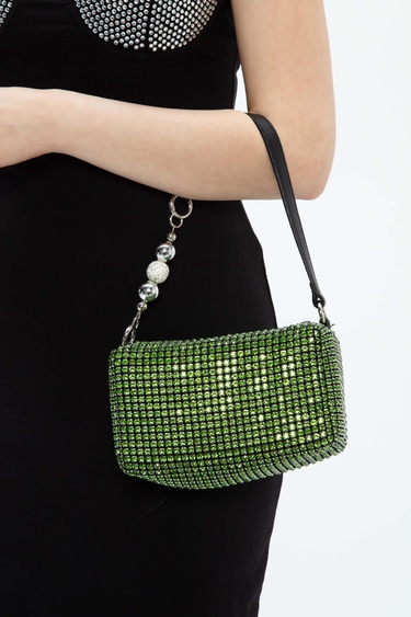  Tamer Tanca Kadın Vegan Yeşil Kol Çantası