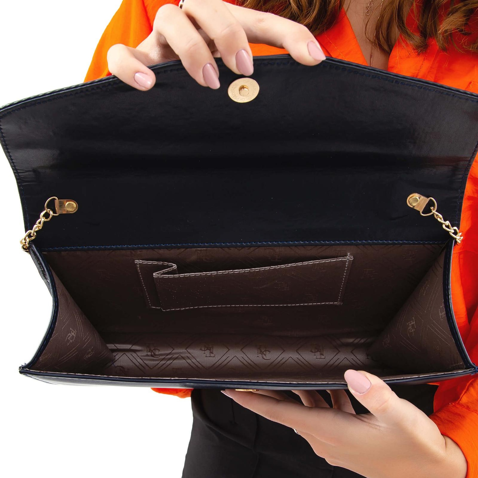 Tamer Tanca Kadın Vegan Lacivert El Çantası