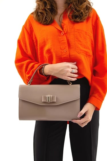  Tamer Tanca Kadın Vegan Vizon Rugan El Çantası