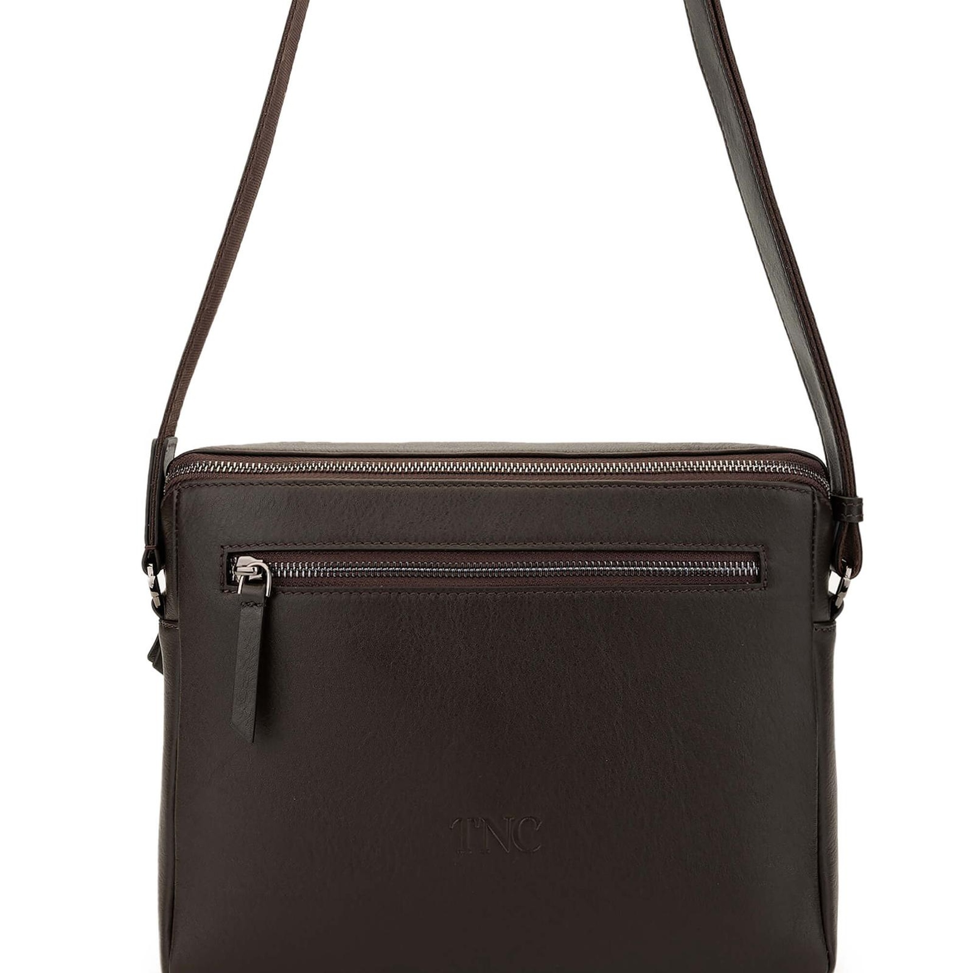 Tamer Tanca Erkek Hakiki Deri Kahverengi Postacı Çanta