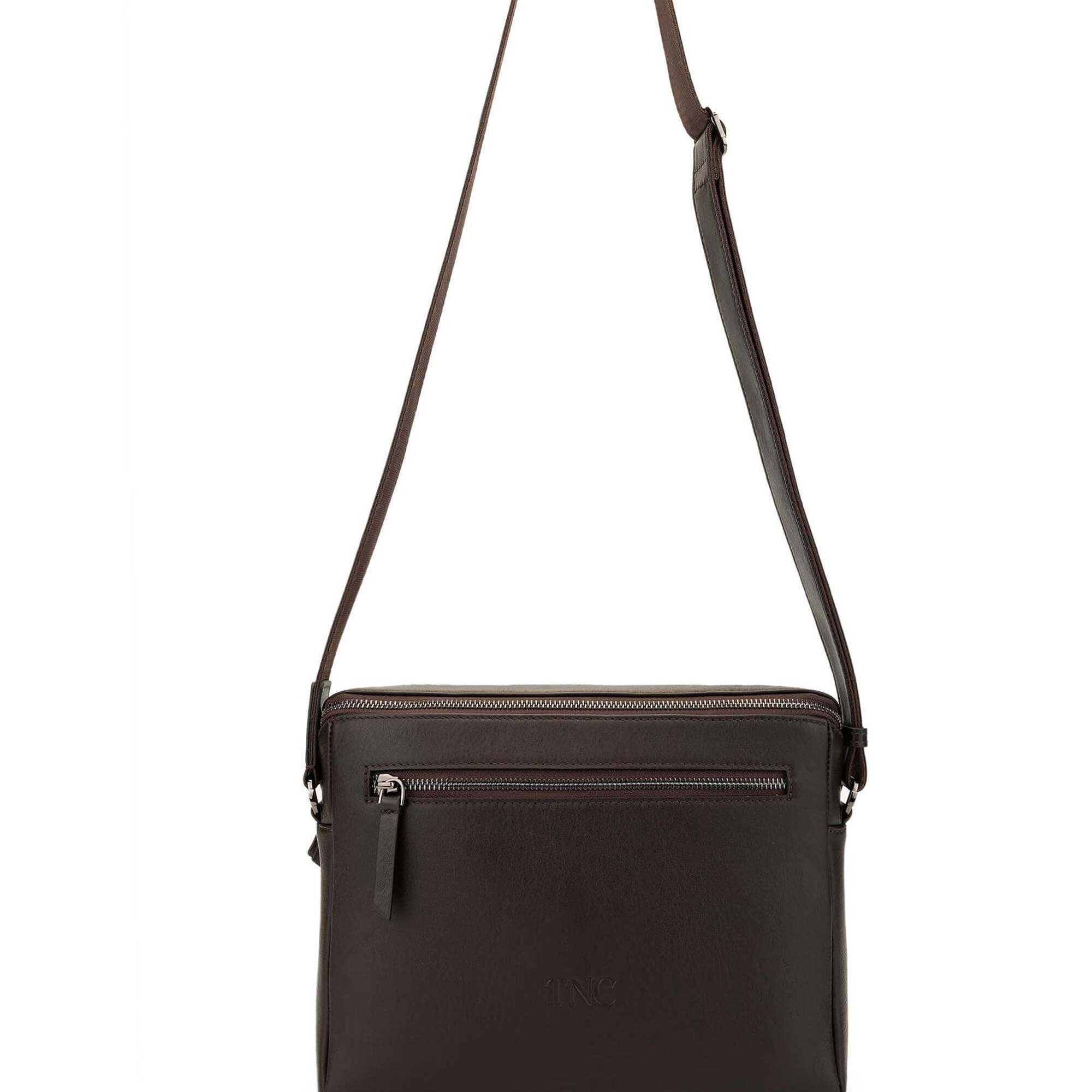 Tamer Tanca Erkek Hakiki Deri Kahverengi Postacı Çanta