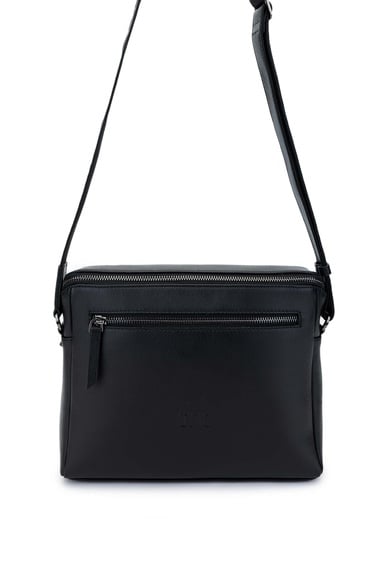 Tamer Tanca Erkek Hakiki Deri Siyah Postacı Çanta