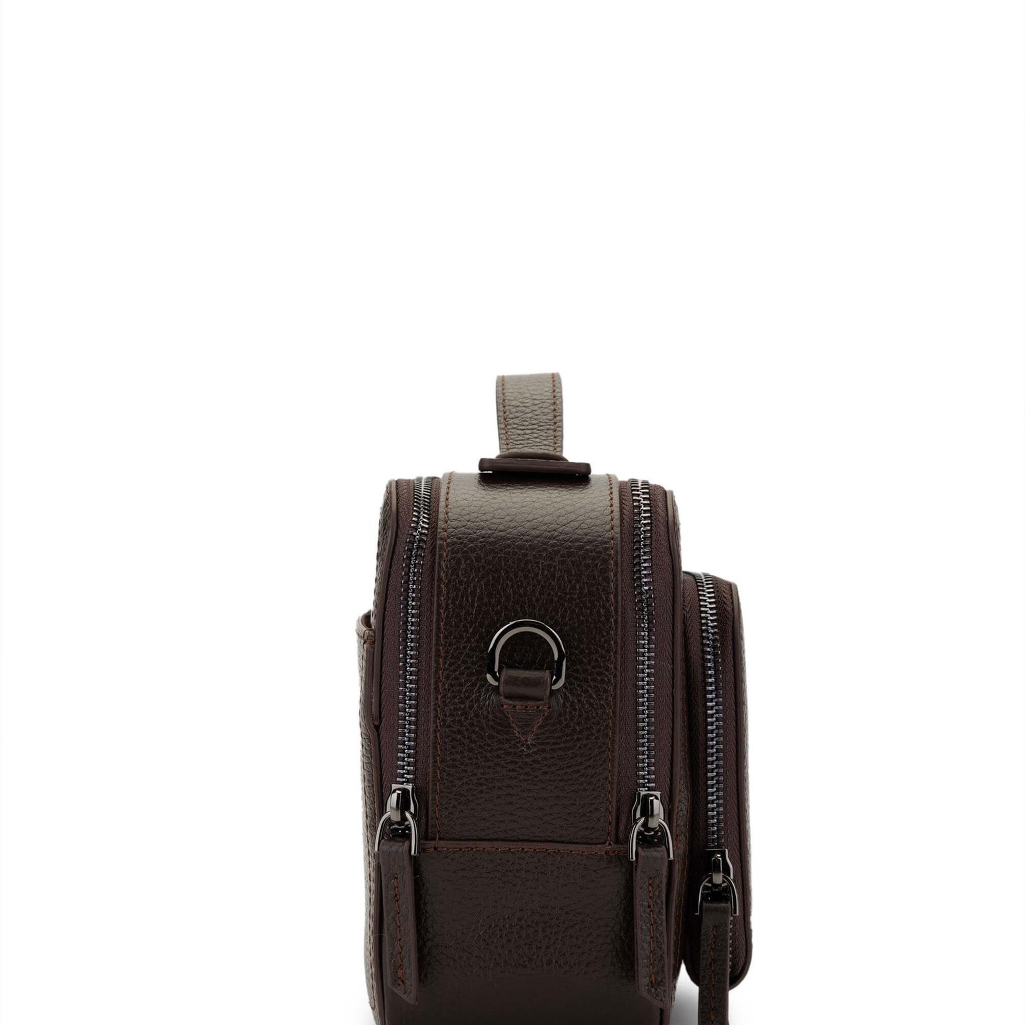 Tamer Tanca Erkek Hakiki Deri Kahverengi Postacı Çanta