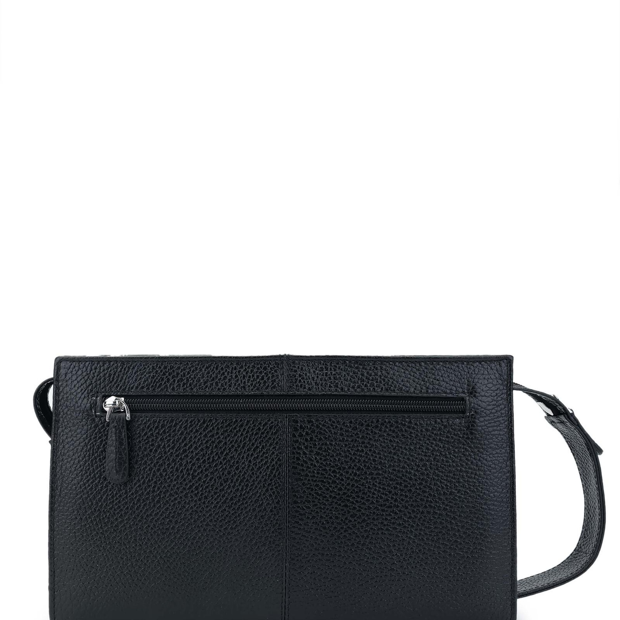 Tamer Tanca Erkek Hakiki Deri Siyah Floter El Çantası