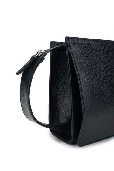  Tamer Tanca Erkek Hakiki Deri Siyah Floter El Çantası