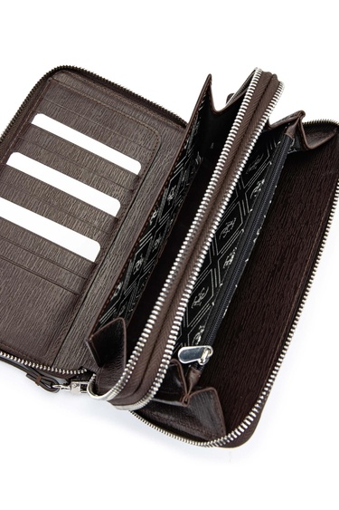  Tamer Tanca Erkek Hakiki Deri Kahverengi El Çantası