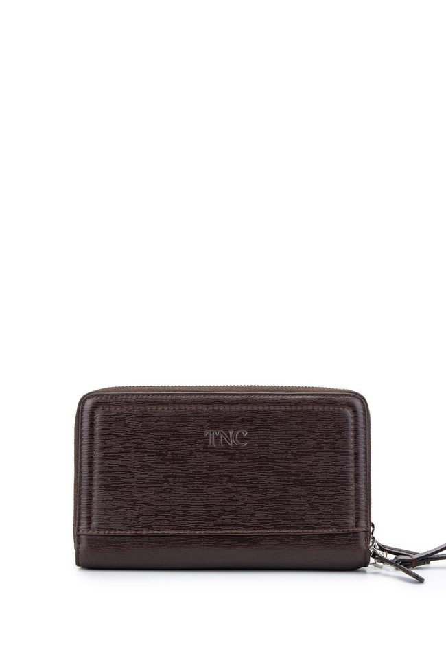  Tamer Tanca Erkek Hakiki Deri Kahverengi El Çantası