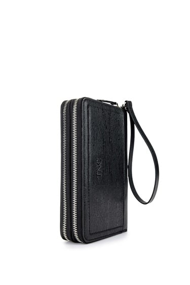  Tamer Tanca Erkek Hakiki Deri Siyah El Çantası