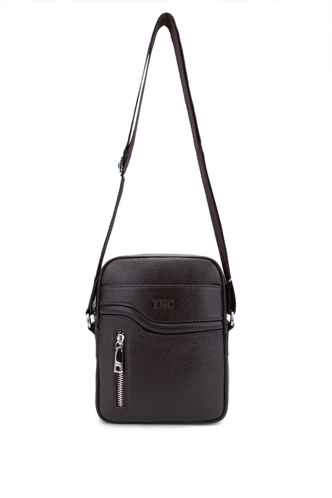  Tamer Tanca Erkek Hakiki Deri Kahverengi Postacı Çanta