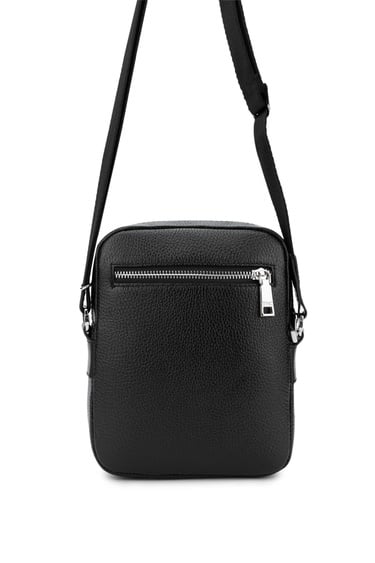  Tamer Tanca Erkek Hakiki Deri Siyah Floter Postacı Çanta