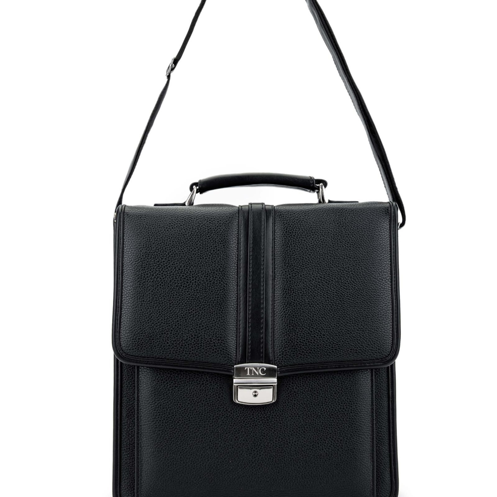 Tamer Tanca Erkek Vegan Siyah Floter Evrak Çantası