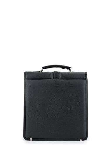  Tamer Tanca Erkek Vegan Siyah Floter Evrak Çantası