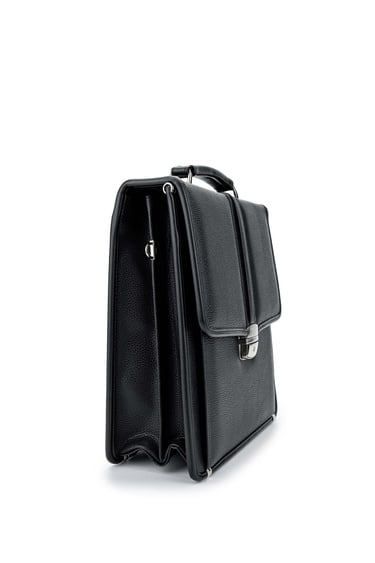  Tamer Tanca Erkek Vegan Siyah Floter Evrak Çantası