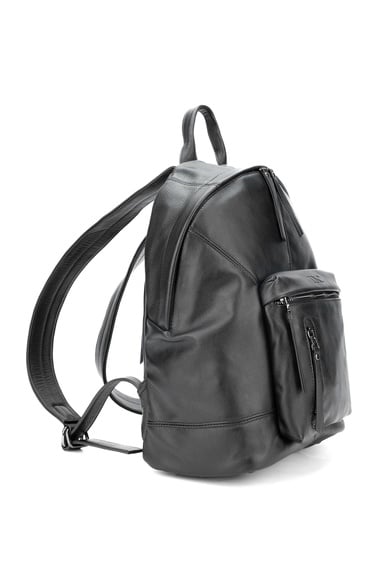  Tamer Tanca Erkek Hakiki Deri Siyah Sırt Çantası