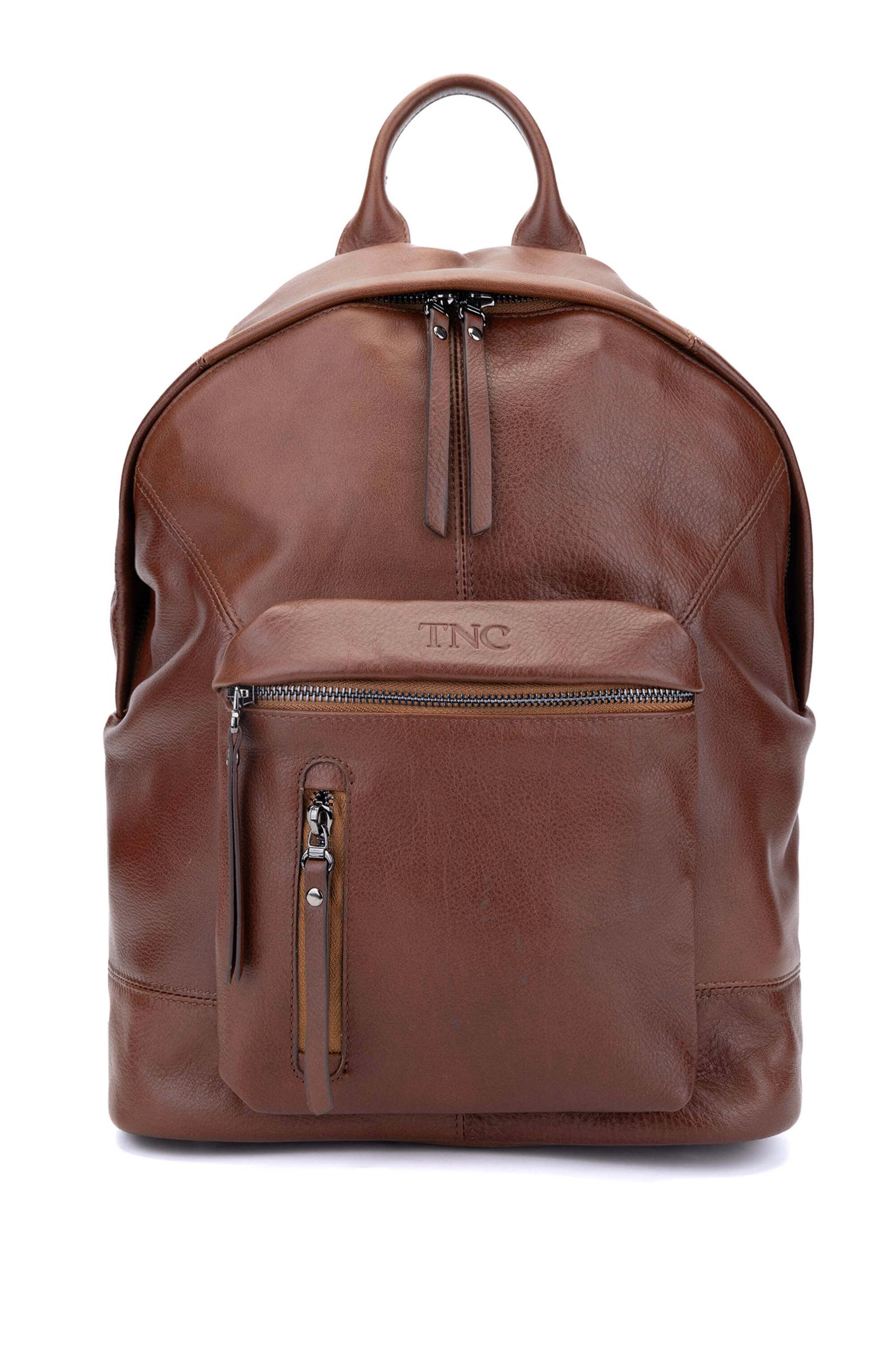  Tamer Tanca Erkek Hakiki Deri Taba Sırt Çantası