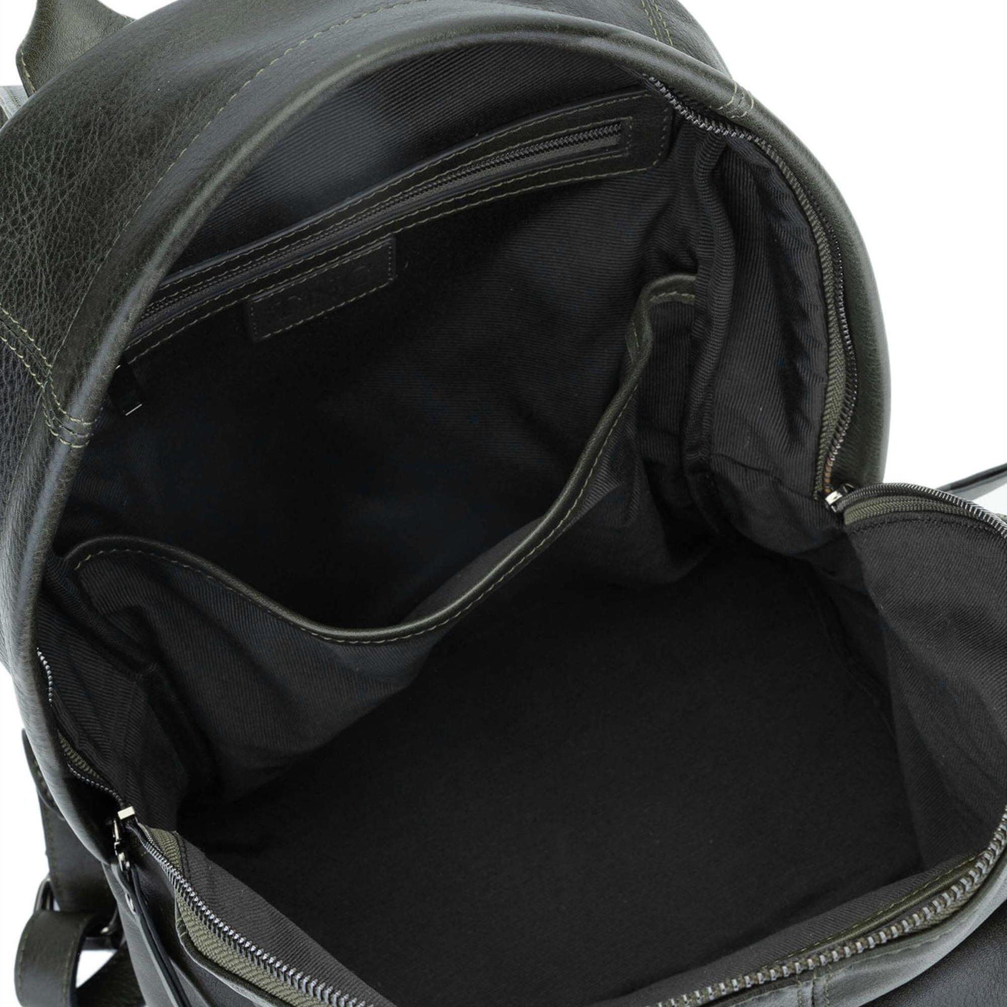 Tamer Tanca Erkek Hakiki Deri Yeşil Sırt Çantası