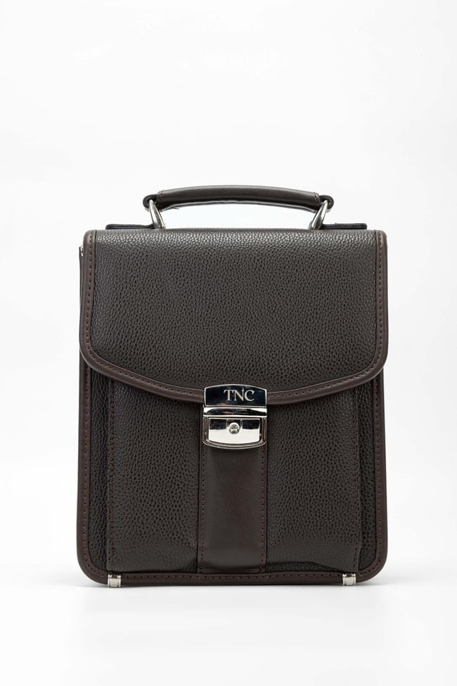  Tamer Tanca Erkek Vegan Kahverengi El Çantası