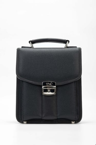  Tamer Tanca Erkek Vegan Siyah El Çantası