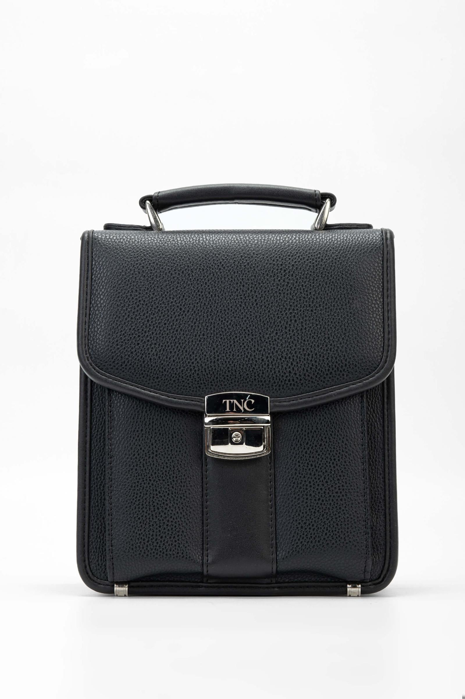  Tamer Tanca Erkek Vegan Siyah El Çantası