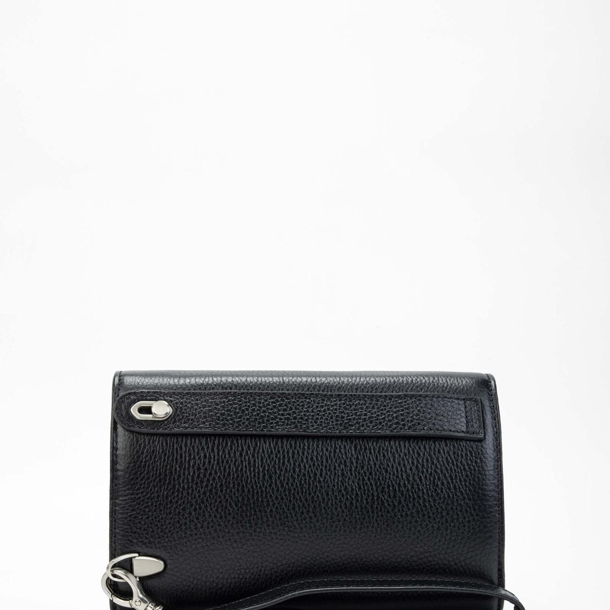 Tamer Tanca Erkek Hakiki Deri Siyah El Çantası